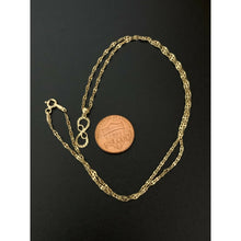 Load image into Gallery viewer, 18K Saudi Gold Necklace Chain 17.50" with Infinity Pendant - Rafant