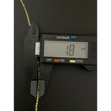 Load image into Gallery viewer, 18K Saudi Gold Necklace Chain 17.50" with Infinity Pendant - Rafant