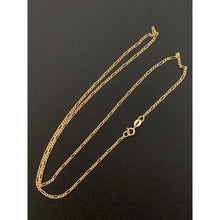 Load image into Gallery viewer, 18K Gold Necklace Chain Figaro No Pendant 17.75" - Rafant