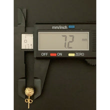 Load image into Gallery viewer, 18K Saudi Gold Stud Ball Earrings and Pendant Set - Rafant