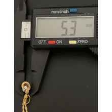 Load image into Gallery viewer, 18K Gold Necklace Chain 18 inches Twisted Knot Pendant 1.46 grams - Rafant