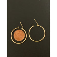 Load image into Gallery viewer, 18K Gold Earrings Hoops Loops 1.33 grams - Rafant
