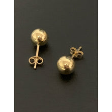 Load image into Gallery viewer, 18K Gold Earrings Stud Balls Polished 0.79 grams - Rafant