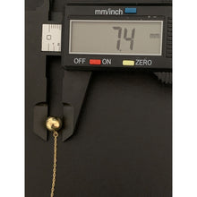 Load image into Gallery viewer, 18K Gold Earrings Dangling Polished Balls 2.18grams - Rafant