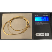 Load image into Gallery viewer, 18K Gold Necklace Flat Chain 17.50 inches 4.57 grams - Rafant