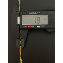 Load image into Gallery viewer, 18K Gold Necklace Chain Paperclip Small Links 18 inches 2.78 grams Thin - Rafant