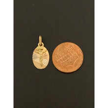 Load image into Gallery viewer, 18K Gold Pendant Oval Jesus Christ White Yellow Rose Gold 1.73 grams with Defects - Rafant