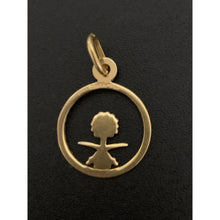 Load image into Gallery viewer, 18K Gold Pendant Swords Round Circle 1.37 grams - Rafant