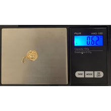 Load image into Gallery viewer, 18K Gold Pendant Round Jesus Christ 0.62 grams Very Small - Rafant