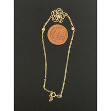 Load image into Gallery viewer, 18K Gold Bracelet Flower Charm Size 7 inches 1.20 grams - Rafant