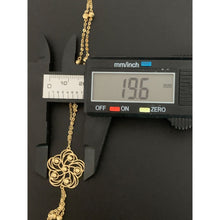 Load image into Gallery viewer, 18K Gold Necklace 16.5 inches with Flower Charm 3.40 grams - Rafant