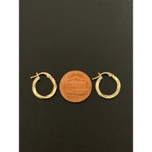 Load image into Gallery viewer, 18K Gold Earrings Hoops Loops Earrings Small 0.88 grams - Rafant