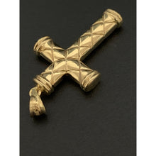 Load image into Gallery viewer, 18K Gold Pendant Cross Tricolor White Yellow Rose Gold 1.59 grams - Rafant