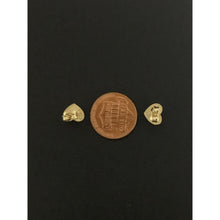 Load image into Gallery viewer, 18K Gold Earrings Stud Heart Small 1.47 grams - Rafant