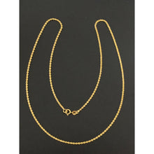 Load image into Gallery viewer, 18K Gold Necklace Chain Rope 20 inches 1.90 grams - Rafant