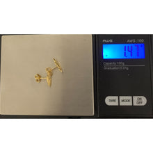 Load image into Gallery viewer, 18K Gold Earrings Stud Car 1.47 grams - Rafant