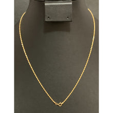 Load image into Gallery viewer, 18K Saudi Gold Necklace Chain 17.75" with Frosted Ball Pendant 1.04 grams - Rafant