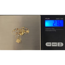 Load image into Gallery viewer, 18K Gold  Bracelet Beads White Rose Yellow Gold 2.76 grams S 7 inches plus 1 inch - Rafant