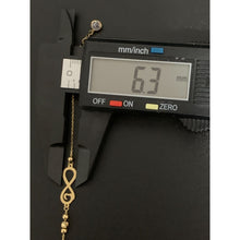 Load image into Gallery viewer, 18K Gold Bracelet Infinity 7 inches plus 1 inch extension 2.08 grams - Rafant