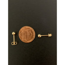 Load image into Gallery viewer, 18K Gold Earrings Stud Balls Polished 0.91 grams Small - Rafant