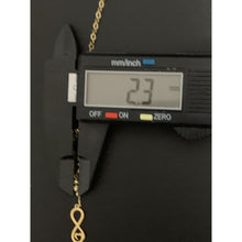 Load image into Gallery viewer, 18K Gold Bracelet Infinity 7 inches plus 1 inch extension 2.08 grams - Rafant