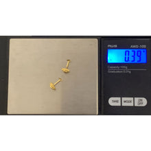 Load image into Gallery viewer, 18K Gold Earrings Stud Screw Type Small 0.39 grams - Rafant
