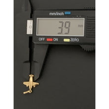 Load image into Gallery viewer, 18K Gold Pendant Airplane 0.91 grams - Rafant