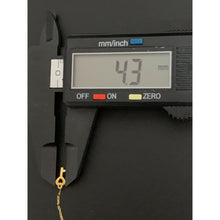 Load image into Gallery viewer, 18K Gold Necklace Chain with Heart Key Pendant 0.69 grams - Rafant