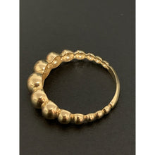 Load image into Gallery viewer, 18K Gold Ring Bubble Beaded Size 8 - Rafant