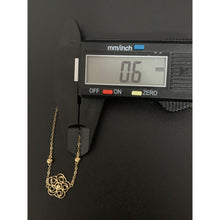 Load image into Gallery viewer, 18K Gold Bracelet Flower Charm Size 7 inches 1.20 grams - Rafant