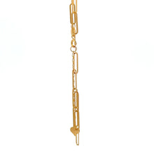 Load image into Gallery viewer, 18K Gold Bracelet Paperclip 6.5 inches plus 1 inch - Rafant