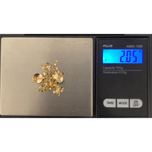 Load image into Gallery viewer, 18K Gold Necklace Chain 15.75 inches with Disc Round Pendant Earrings Set 2.05 grams - Rafant