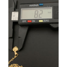 Load image into Gallery viewer, 18K Gold Necklace Chain 16 inches Heart Pendant with Earrings Sets 1.65 grams - Rafant