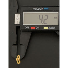 Load image into Gallery viewer, 18K Gold Earrings Stud Infinity Very Tiny 0.44 grams - Rafant