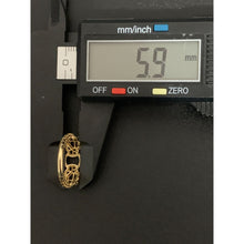 Load image into Gallery viewer, 18K Gold Ring Panther 1.16 grams Size 5.5 with Cubic Zirconia Stones - Rafant