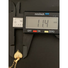 Load image into Gallery viewer, 18K Gold Necklace Chain 17.50 inches with Puffed Heart Pendant 1.94 grams - Rafant