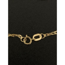 Load image into Gallery viewer, 18K Gold Necklace Twist Chain 17.75 inches w/ Cross Pendant 1.85 grams - Rafant