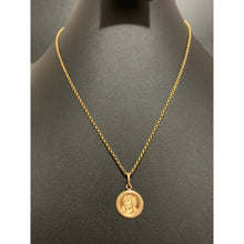 Load image into Gallery viewer, 18K Gold Necklace Chain 17.75 inches with Jesus Christ Pendant 2.50 grams with defects - Rafant