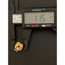 Load image into Gallery viewer, 18K Gold Earrings Pendant Knot 0.93 grams - Rafant