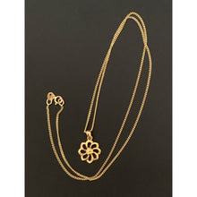 Load image into Gallery viewer, 18K Gold Necklace Chain 17.75 inches with Flower Pendant 1.66 grams - Rafant