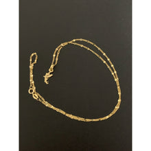 Load image into Gallery viewer, 18K Gold Necklace Chain 16 inches with Fairy Pendant 1.70 grams - Rafant