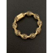Load image into Gallery viewer, 18K Gold Ring Size 6 Soft Mesh Flexible 0.58grams - Rafant