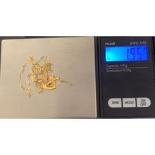 Load image into Gallery viewer, 18K Gold Necklace Chain Paperclip 15.5 inches 1.95 grams - Rafant