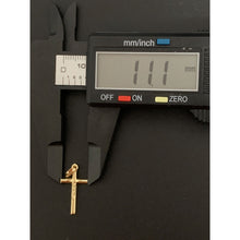 Load image into Gallery viewer, 18K Gold Pendant Cross 0.64 grams Dainty Small - Rafant