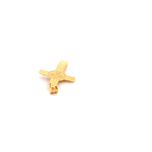 Load image into Gallery viewer, 18K Yellow Gold Pendant Cross Jesus Christ Religious 1.54 grams - Rafant