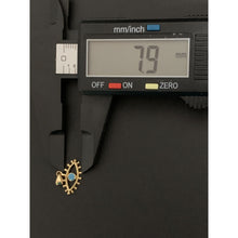 Load image into Gallery viewer, 18K Gold Pendant Evil Eye Turquoise 0.65 grams - Rafant