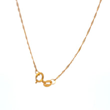 Load image into Gallery viewer, 18K Gold Necklace Chain 17.75 inches Pendant Anchor 1.20 grams - Rafant