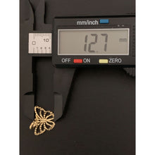 Load image into Gallery viewer, 18K Gold Earrings Pendant Butterfly Sets 1.92 grams - Rafant