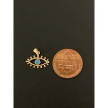 Load image into Gallery viewer, 18K Gold Pendant Turquoise 0.63 grams - Rafant