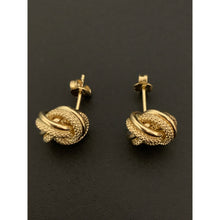 Load image into Gallery viewer, 18K Gold Earrings Stud Knot 2.22 grams - Rafant